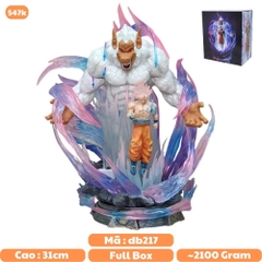 Mô Hình Dragon Ball Songoku vô cực Hoá Khỉ Đột Trắng Có Led - Cao 31cm - Nặng 2100gram - Figure DragonBall - Có Hộp Màu - Full Box -K7-T3-S12