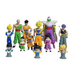 Mô Hình dragonball bộ 9 nhân vật dáng đứng No Base - cao ~ 29cm - nặng 1500gram - Figure dragon ball - Hộp Màu - K7-T3-S11