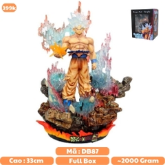 Hàng Cao Cấp -  Mô Hình DragonBall Songoku vô cực + 3 đầu thay thế - cao 33cm nặng 2000g , Figure DragonBall - Có Hộp màu N2