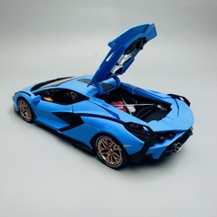 Mô Hình Xe lamborgini xanh dương 1:24 Hợp kim - Có tiếng - đèn pha sáng - Dài 21cm - rộng 9cm - cao 5cm - nặng ~ 800gram - FULL BOX : box màu SKU : oto228 - N3-K7-T3-S4