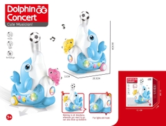 Đồ chơi buổi hoà nhạc cá heo có đèn , nhạc, thổi bóng  ( ko bao gồm 3 pin AA). SKU: DD2507143 ( VAT 008-05-60 ) - K131-T2-S5-6