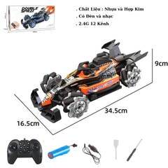 Đồ Chơi Xe Ô tô Điều Khiển Từ Xa 12 Kênh Double Spray Racing Car with Light And Music- SKU: DK-HX8620 ( VAT 009-02-150 )