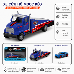 Mô Hình Vỉ Oto Xe Cứu Hộ Tổng Hợp, Chất Liệu Hợp Kim , tỉ lệ 1:64 - SKU : oto-QZ637-A ( VAT : 003-01-35 )