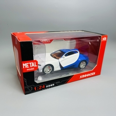 Mô Hình xe bugati xanh trắng 1:24 Hợp kim - Có tiếng - đèn pha sáng - Dài 20cm - rộng 8.5cm - cao 3cm - nặng ~ 800gram - FULL BOX : box màu SKU : oto261 - N3-K6-T1-S1