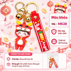 Móc khóa cô gái cô gái Cosplay 12 con giáp - SKU : mk28 - (VAT: MK001-5)