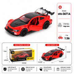 Xe thể thao nhiều màu sắc , chất liệu hợp kim , tỉ lệ 1:36 - SKU : oto-3671A - ( Vat : 103-01-35 )
