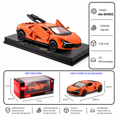 Mô Hình Xe Lamborghini nhiều màu sắc tỉ lệ 1:43 chất liệu Hợp kim - FULL BOX : box màu SKU : oto-D4302 - (VAT: 003-01-35) - K54-T2-S8