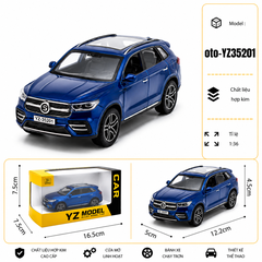 Xe thể thao nhiều màu sắc chất liệu hợp kim , tỉ lệ 1:36 : SKU : oto-YZ35201 ( Vat : 103-01-35 )