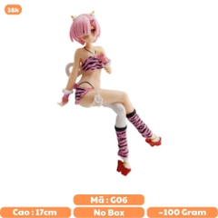 Mô Hình RE:ZERO Rem tóc hồng dáng ngồi siêu quyến rũ cao 17cm - Figure RE:ZERO - No Box - N1-K35-T1-S3