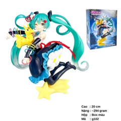 Mô hình nhân vật nữ Hatsune Miku x Rody Amp -  Hộp màu  - SKU : g111 (VAT: 002-06-70 ) K148-T2-Miku