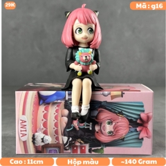 MÔ HÌNH ANYA FORGER - SPY X FAMILY - TANTEI-GOKKO Dáng Ngồi - Cao : 11cm - Nặng : 140gram - Có Hộp Màu K19-T2-S12