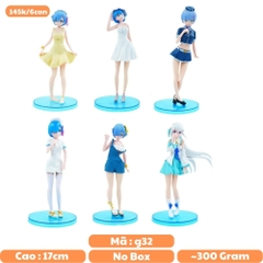 Mô Hình RE:ZERO bộ 6 nhân vật Rem  - Cao 17cm - nặng 300Gram - Figure RE:ZERO - No Box : bọc túi OPP - N3-K47-T2-S3
