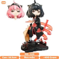 MÔ HÌNH ANYA FORGER - ANYA FORGER cospay itachi - Cao : 18.5cm - Nặng : 400gram - Có Hộp Màu - N1-K48-T1-S3