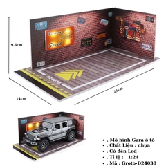 Gara oto có led tỉ lệ 1:24 - 1:32 SKU : Groto ( VAT : 003-10-30a ) - K142-T3-S3