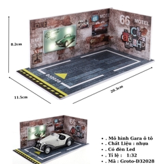 Gara oto có led tỉ lệ 1:24 - 1:32 SKU : Groto ( VAT : 003-10-30a ) - K142-T3-S3