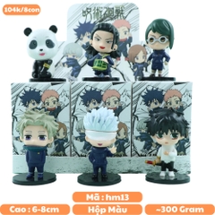 Mô Hình Jujutsu Kaisen bộ 6 chú thuật hồi chiến Bản B - Cao 6-8cm - nặng 300gram - bọc túi OPP - No box - N3-K43-T2-S3
