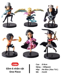 Mô hình OnePiece Bộ 6 kuzan marco kuma ace Izo mihack - Cao 8-9cm - nặng 300gram- Figure OnePiece - No Box K24-T2-S7
