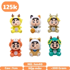 Mô Hình bộ 6 Shin cosplay động vật - Cao 7cm - nặng 300gram - Figure Cậu Bé Bút Chì - bọc túi OPP - Hộp Màu - Hm40 -  N3-K59-T4-S3