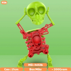 Đồ Chơi Trẻ Em bộ xương đỏ xanh nhảy múa - Cao 17cm - Nặng 200gram - Hộp Màu K77-T3-S11