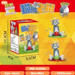 Đồ Chơi Trẻ Em Tom bị choáng chạy cót - Cao 11cm - Ngang 9cm - Nặng 200gram - Hộp Màu - ht30a K75-T5-S10