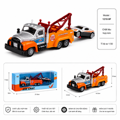Xe Cẩu chở các phương tiện gồm nhiều kiểu dáng , chất liệu hợp kim , tỉ lệ 1:36 - SKU : oto-1210-9F ( VAT : 103-01-30 )