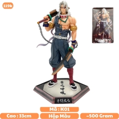 Mô Hình Kimetsu No Yaiba Âm Trụ dáng đứng siêu ngầu cao 33cm - Figure Thanh gươm diệt quỷ - Có Vỏ Hộp màu - N4-K2-BL1 - N1-K15-T1-S1