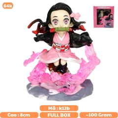 Mô Hình Kimetsu No Yaiba nezuko chiến đâu - Cao 8cm - nặng 100gram - Figure Thanh gươm diệt quỷ - Có Vỏ Hộp màu - N1-K44-T3-S3