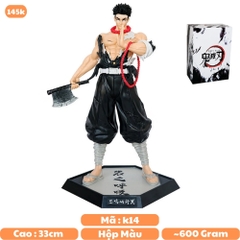 Mô Hình Nham Trụ - Cao 33cm - nặng 600gram - Phụ Kiện : 1 vòng + 1 rìu - Kimetsu No Yaiba - Có Hộp Màu - N4-K3-BL1 - N1-K20-T1-S2