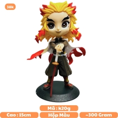 Mô Hình POP Kimetsu No Yaiba Rengoku Viêm trụ dáng đứng cao 15cm - Nặng : 300gram - Figure Thanh gươm diệt quỷ - Bọc Túi Opp - Hộp màu - N1-K38-T1-S9