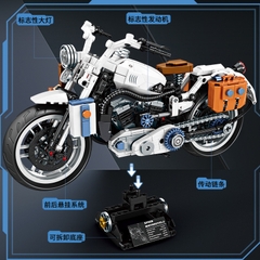 Bộ Lắp Ghép Xe Moto Retro Model. SKU: LG-K2193 (VAT 001-23-150) - K111-T2-S9 - K114-T1-S10