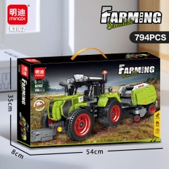 Bộ Lắp Ghép Mô Hình Máy Kéo Đóng Kiện Cỏ Khô 794pcs.SKU: LG-K3162 (VAT 001-07-100) K115-T1-S9