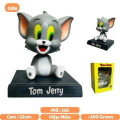 Mô Hình Mèo Tom lắc đầu - cao 13cm - ngang 9cm - dọc 7cm - nặng 200gram + Có BOX - N3-K23-T4-S1
