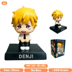 Mô Hình Chainsaw man denji lắc đầu - cao 13cm - ngang 9cm - dọc 7cm - nặng 200gram + Có BOX - N3-K23-T3-S2