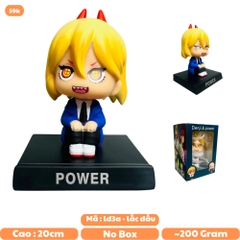 Mô Hình Chainsaw man power lắc đầu - cao 13cm - ngang 9cm - dọc 7cm - nặng 200gram + Có BOX - N3-K23-T3-S3