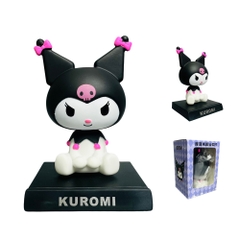 Mô Hình kuromi lắc đầu - cao 13cm - ngang 9cm - dọc 7cm - nặng 200gram + Có BOX - SKU: ld4 - (Vat: MH001) - K72-T3-S5
