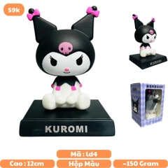 Mô Hình kuromi lắc đầu - cao 13cm - ngang 9cm - dọc 7cm - nặng 200gram + Có BOX - N3-K23-T2-S1