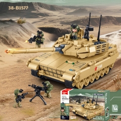 Đồ Chơi Lắp Ghép Xe Tăng Vàng Chiến Đấu Siêu Ngầu - Full Box - SKU : LG-38-B1577 - K56-T3-S2