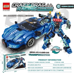 Đồ Chơi Lắp Ghép Lego Autobot Màu Xanh Biển , 2 in 1 - 286 hạt - Full Box - Sku : LG-608 (VAT 001-08-50) - K92-T2-S3