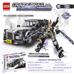 Đồ Chơi Lắp Ghép Lego ( 2 in 1 ) Xe và robot - 386 hạt - Full Box - Sku : LG-612 (VAT 001-08-50) - K127-T3-S11