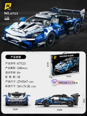 Lắp ghép xe ô tô McLaren Senna Blue tỷ lệ 1:18. 548pcs. Sku: LG-67123 ( VAT 001-07-100 ) K98-T4-S6,S7
