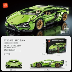 Lắp ghép xe ô tô Green Bull (static) tỷ lệ 1:14 . 1186 pcs. Sku: LG-67124 ( VAT 001-07-200 ) K130-T4-S9,S10