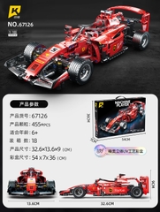 Lắp ghép xe ô tô Formula-1 (pull-back) tỷ lệ 1:18. 455pcs. Sku: LG-67126 ( VAT 001-07-100 ) K133-T4-S1,2