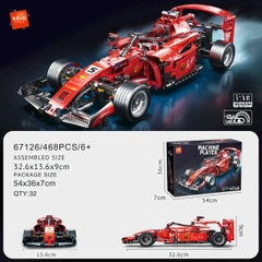 Lắp ghép xe ô tô Formula-1 (pull-back) tỷ lệ 1:18. 455pcs. Sku: LG-67126 ( VAT 001-07-100 ) K133-T4-S1,2