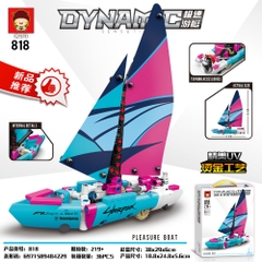 Đồ Chơi Lắp Ghép Lego Thuyền Buồm LyberPink - 219 hạt - Full Box - Sku : LG-818 ( VAT 001-09-50 ) K92-T1-S3