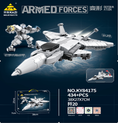 Đồ Chơi Lắp Ghép Lego ( 2 in 1 ) Máy Bay Chiến Đấu và robot - 434 hạt - Full Box - Sku : LG-84175 ( VAT 001-22-50 ) - K128-T4-S14