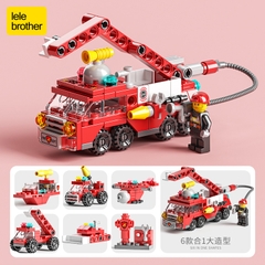 Bộ Lắp Ghép Xe Cứu Hoả Mini 6in1 142pcs. SKU: LG-8612-7 (VAT 001-07-20) - K85-T3-S7