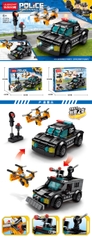 Bộ Lắp Ghép Xe Cảnh Sát Đuổi Theo Máy Bay Không Người Lái 188pcs. SKU: LG-8626 (VAT 001-22-50) - K87-T1-S4