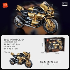 Lắp ghép xe máy Black-Gold BMW Motorcycle tỷ lệ 1:10 . 869 pcs. Sku: LG-88804 ( VAT 001-23-150) K121-T4-S3,4