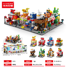 ( Giá 1 con - Bộ 8 con - Đặt Số Lượng 8 ) Bộ Lắp Ghép Mô Hình Cửa Hàng - Full Box - Sku : LG-8924 ( VAT 001-C8-90 ) K120-T1-S9-10