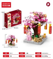 Bộ lắp ghép cây đào 164pcs. SKU:  LG-8937-2 ( VAT 001-26-11 ) K122-T1-S8 k125-t1-s10